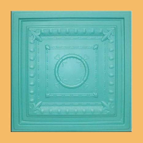 Ancona Patina Green (24x24 PVC 20 mil) Ceiling Tile - Drop in Grid or Staple/Glue Application