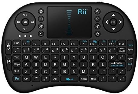 Rii i8 2.4GHz Wirelesss Touchpad Keyboard Mouse, Black (10038-SC)