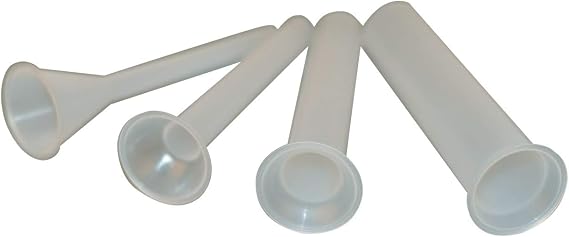 Hakka 4 Sizes Plastic Tubes for Manual Sausage Stuffer