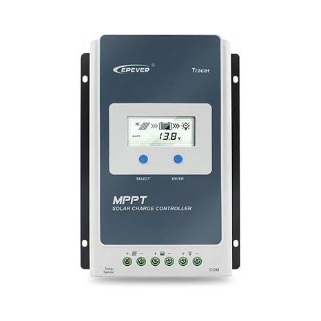 EPEVER® 40A MPPT Solar Charge Controller 12V/24V Auto Identification with LCD Display for Communication Base Stations and Household Systems - Tracer 4210AN