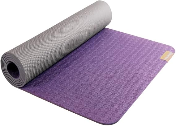 Hugger Mugger Earth Elements 5 mm Yoga Mat - Grippy Texture, Reversible, Cushion, Non-toxic Biodegradeable Material, Lightweight