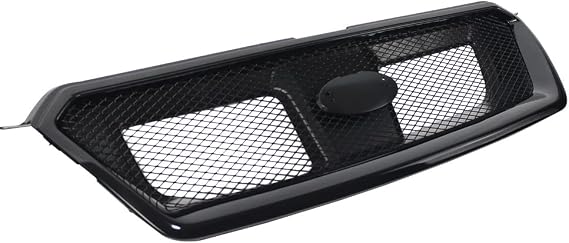 Front Black Mesh Grille Grill Sport Style Plastic Compatible with 2012-2016 Subaru Impreza, for 2013-2015 Subaru XV Crosstrek