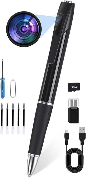 Mini Spy Pen Camera, 1080P Full HD Video Recorder for Home & Nanny Use, Long Battery Life, Easy One-Button Operation (2026 Upgrade)