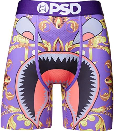 PSD Mens Warface Purple Lux Boxer Briefs, Purple, XXL