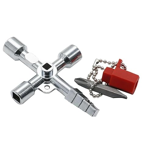 Universal Cross Square Triangle Electrical Cabinet Elevator Lift Key Wrench