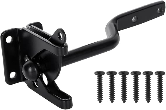 Self Locking Gate Latch Automatic Gravity Lever Fence Latch Door Lock