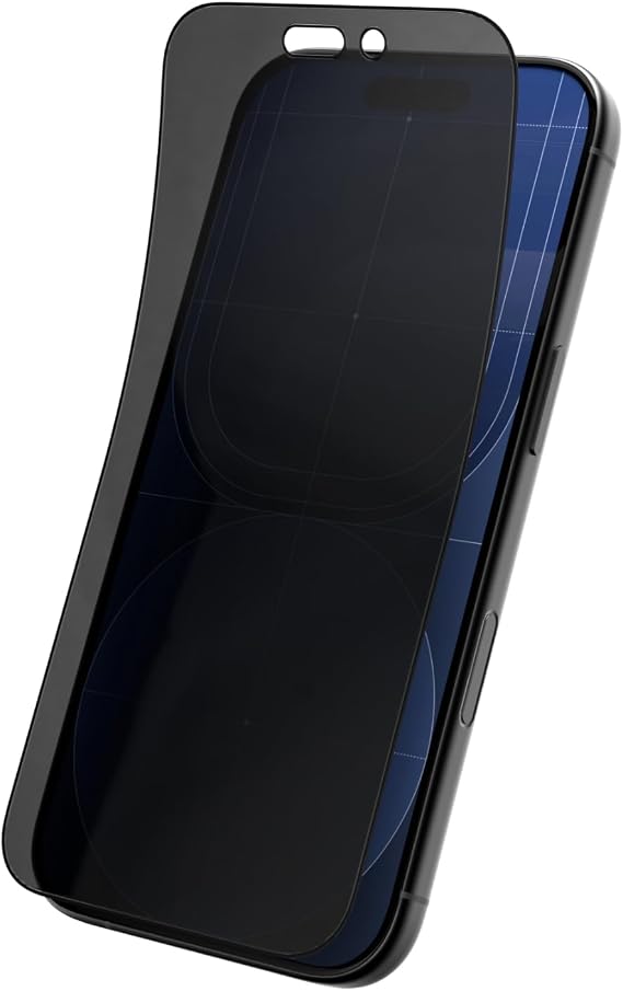 RhinoShield Impact Screen Protector PRO for iPhone 17 Pro/iPhone 17/16 Pro | Privacy, Anti-spy, Impact and Scratch Resistant, Anti-blue Light, Installation Tool Included