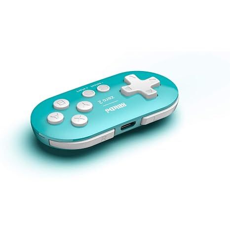8Bitdo Zero 2 Bluetooth Gamepad For Switchpcmacosandroid (Turquoise Edition) [