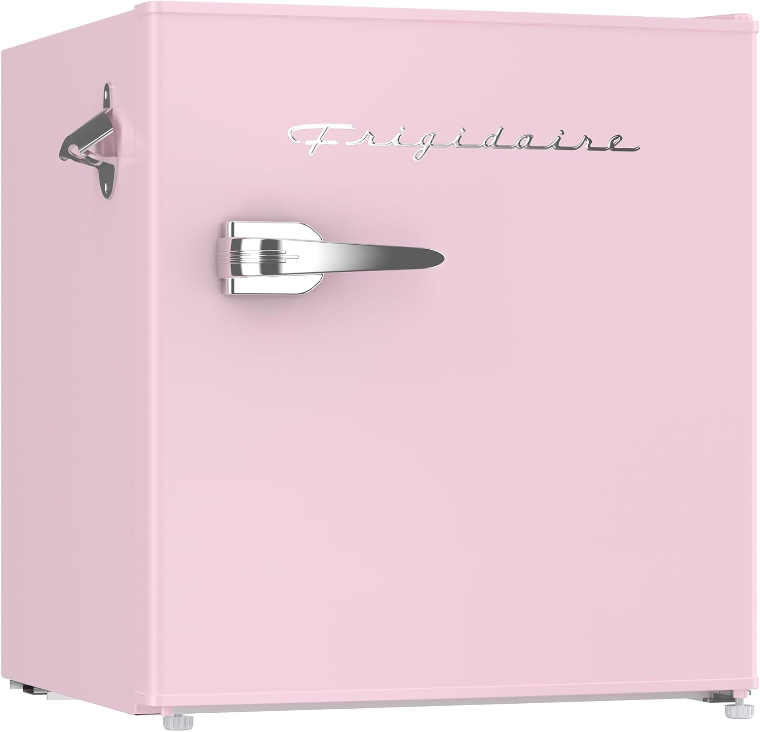 Igloo FR176-PINK 1.6 Cubic Feet Retro Bar Refrigerator with Side Bottle Opener, Pink