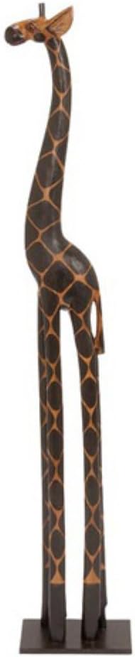Deco 79 Tall Giraffe Statue, Dark Brown