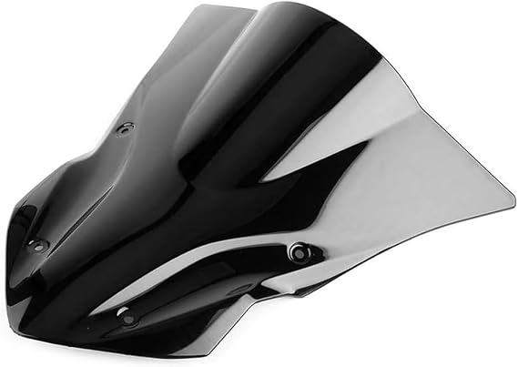 Motorcycle Windshield Windscreen Front Screen Double Bubble Replacement Compatible for Z900 2017-2018 Black