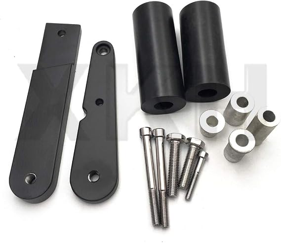 SMT-No Cut Frame Slider Compatible With 2009 2010 2011 2012 Ninja 650 Ex650 650R Black [B00RUEO4XI]