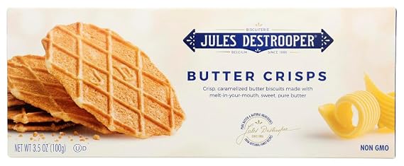 Jules Destrooper Cookie Butter Crisp 3.5 ounces (Pack of 2)