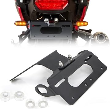 Fender Eliminator Tail Tidy License Plate Bracket Fit for CRF1100L Africa Twin DCT ES Adventure Sports 2020-2025, XL750 TRANSALP 2023-2025