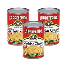 La Preferida Mild Cheddar Cheese Sauce (Velvety, Ready-to-Pour Canned Cheese) for Nachos, Tacos, Dips & Tex-Mex Dishes, Versatile Pantry Staple, 15oz. (Pack of 3)