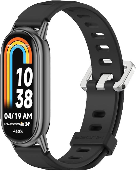 Strap for Mi Band 10/9/8, Replacement Wristband for Xiaomi Smart Band 10 Silicone Sport Watchband
