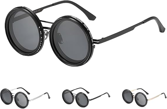 Adjustable Tint Sunglasses, 1-9 Gears Polarized Glasses with ND Filter Lenses for Men, Beach, Fishing, Driving