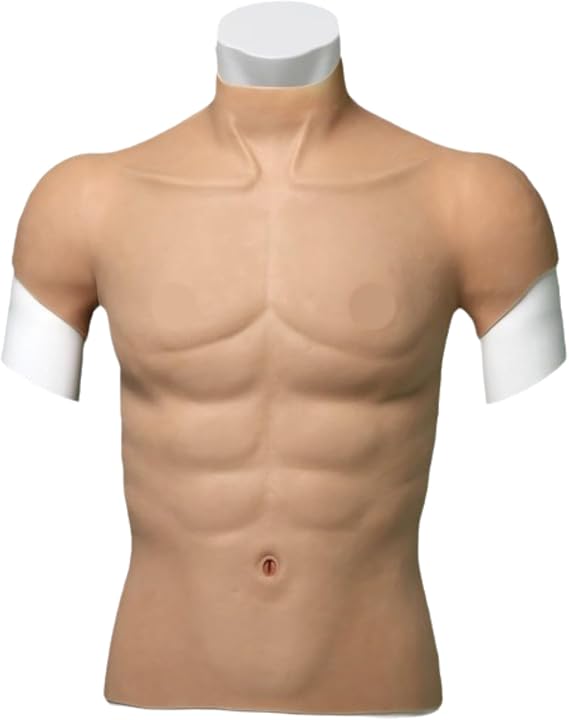 Silicone Muscle Suit,Realistic Fakes Muscles Silicones,realistic Mens Silicone Chest Male,Artificial Silicones Faked Muscles Chest,for Male Strong,Mens Drag,Cosplay