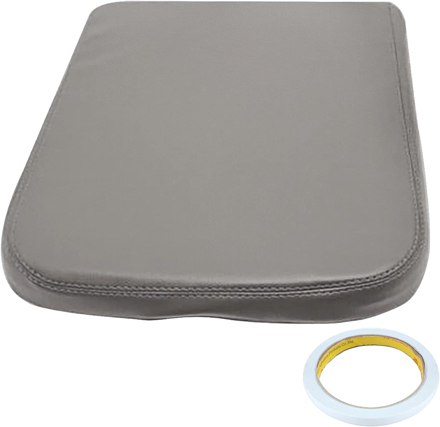 AUTOKAY Armrest Center Console Leather Synthetic Cover for Dodge Ram 2002-2008 Taupe
