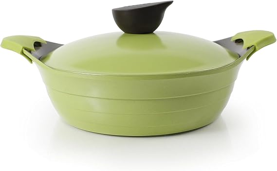 Neoflam Eela 2.5QT Olive Green low stockpot
