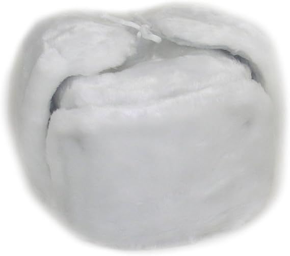 Russian Winter Hat *Shapka-Ushanka*White*Size XL (Metric 62)