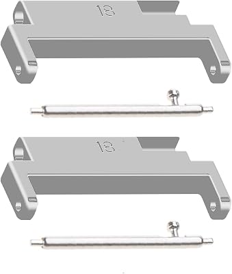 for 18mm-20mm Smartwatch Accessory Strap Metal Link Head GrainsAttachment Adjustable Connector Adapter Replacement 2pcs