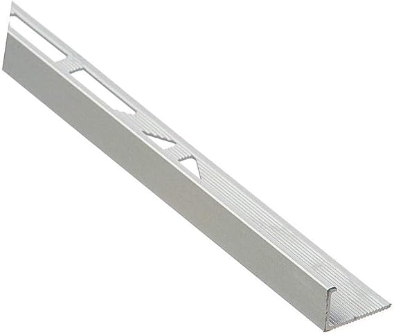 Cezar L Shape Corner Profile for Tile, 8' (96") L, Aluminum (Anodized Aluminum, 5/16")