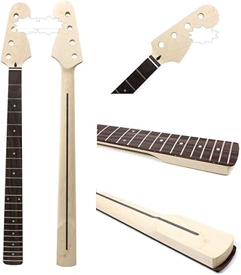 Maple Bass Guitar Neck 32inch Rosewood Fretboard Dot Inlay DIY Guitar 22Fret