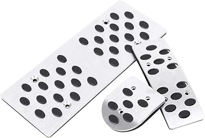GZYF Car Foot Rest Pedal Pad Aluminum Pedal Covers for Subaru Legacy 2008-2012, Outback 2010-2012, Forester 2009-2012, Impreza 2008-2012