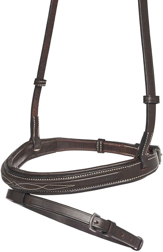 Dover Saddlery TRU-Fit Build-A-Bridle Flash Noseband, Color: Chocolate, Size: Cob-C/S