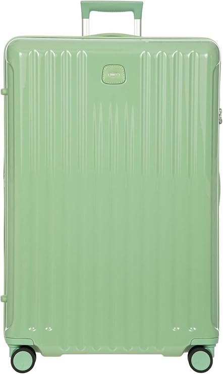 Bric's Positano Spinner - Expandable Luxury Checked Luggage With Spinner Wheels - Lightweight Suitcases Made From Durable Polycarbonate - Protector Cover Included - 32 Inch, Sage