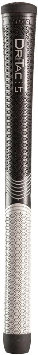13 Piece Winn 6LTDT-BKG Dri-Tac LT Midsize (+1/16") Golf Grip Bundle Less Tapered, Shock Absorbing, Arthritis-Friendly