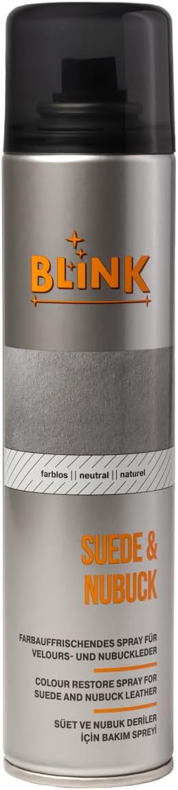 Blink Suede and Nubuck Color Revitalizing Paint for Skin, Care Spray, 250ml, COLORLESS