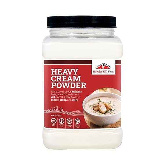 Heavy Cream Powder by Hoosier Hill Farm, 1LB (Pack of 1)