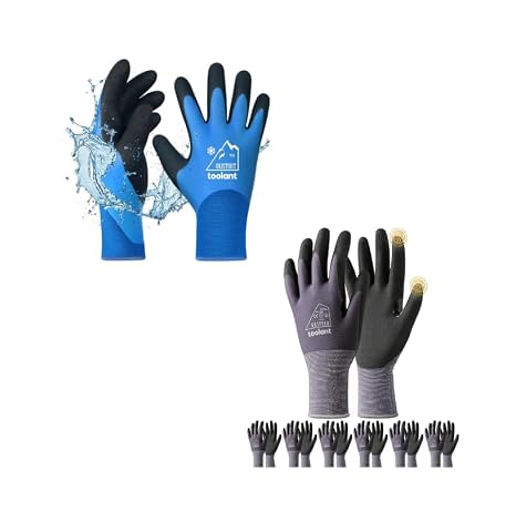 OriStout Waterproof Winter Work Gloves Gloves & Work Gloves for Men - Size Large