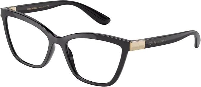 Dolce & Gabbana DG5076-501 Eyeglass Frame BLACK w/DEMO LENS 55mm
