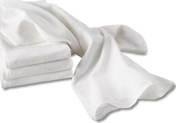 Aunt Martha's White Flour Sack Dish Towels, Size 28-Inch by 28-Inch, 2 Per Pack