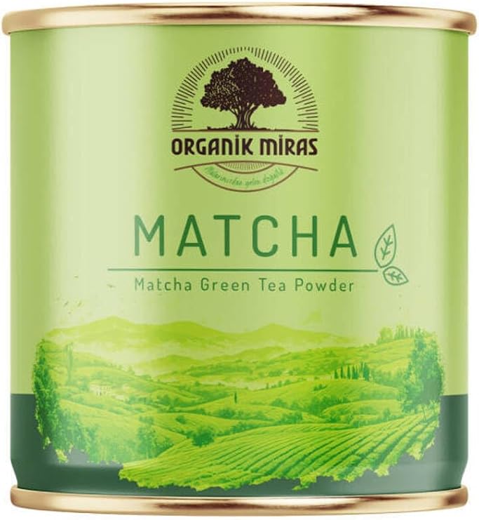 EVVAHE DOĞAL Matcha Yeşil Çay Tozu, 50 gr, Organik