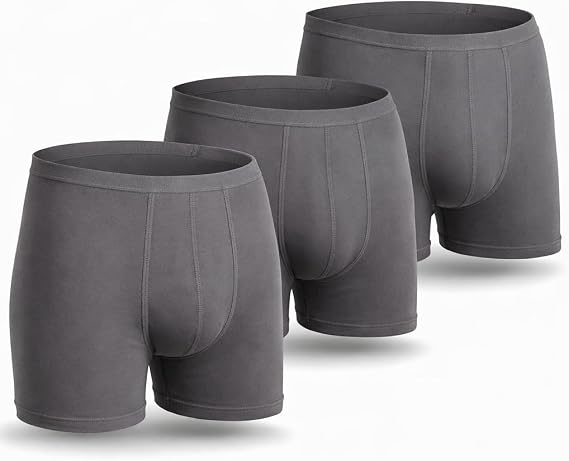 Erkek Bambu Boxer, Terletmeyen ve Nefes Alan Dikişsiz İç Çamaşırı, Günlük Kullanım ve Spor İçin Koku Önleyici Esnek Yapılı Premium Erkek Boxer Seti