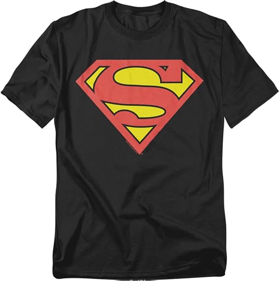 Popfunk Superman Logo S Shield Black T-Shirt