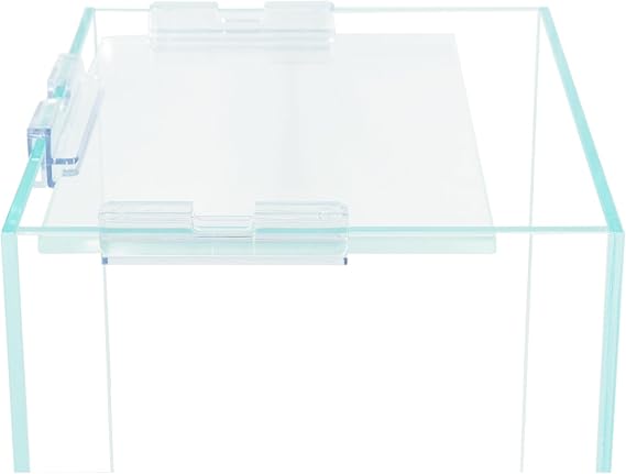 Nano Tall Rimless Frameless Extra Clear Glass Aquarium, Low Iron Glass Tank, 5mm Glass, White Leveling Mat Included, w/Lids Options
