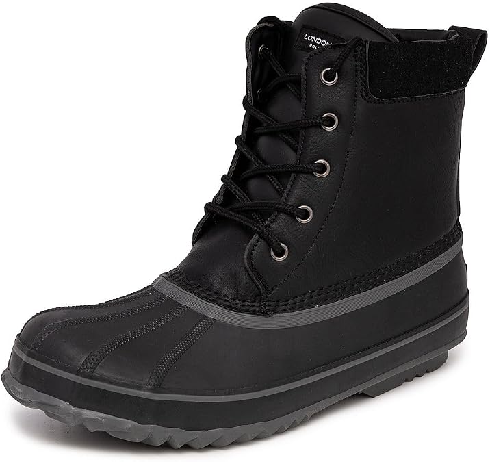 LONDON FOG Mens Ashford Waterproof and Insulated Duck Boot