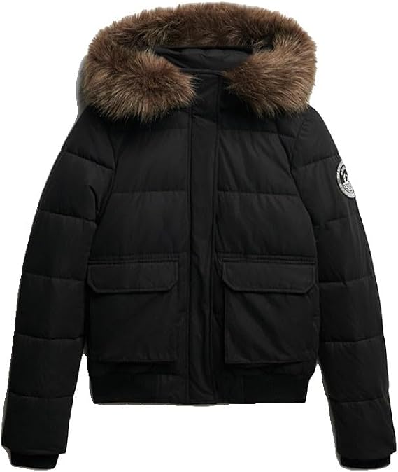 Superdry Everest Ella Bomber Jacket L Black