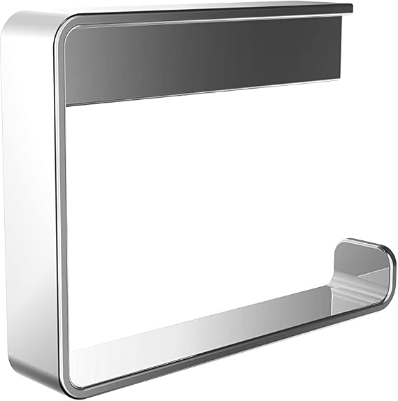 EMCO LOFT Papierhalter eleganter Toilettenpapierhalter zur Wandmontage aus Aluminium hochwertige Toilettenpapierspender Chrom Ohne Deckel hängend