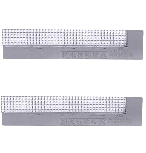 2 Pcs DIY 5D Stainless Steel Ruler, Diamond Ruler for Round Drills, Apply to Handmade Full Drill Mosaic Cross Stitch Embroidery Rhinestones Dotting Accessories (13 * 3cm)