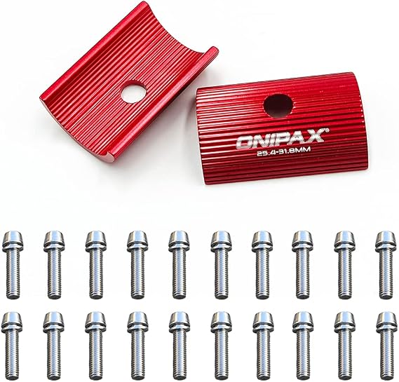 ONIPAX Bike Handlebar 45mm Shim & 20 PCS Stainless Screws