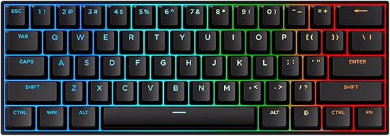 MCHOSE ACE 60 PRO Wired Gaming Keyboard with Magnetic Switch, Rapid Trigger | Adjustable Actuation, 8000 Hz Polling Rate, Hall Effect Technology, 60% Compact Layout, RGB Backlit, Hot-Swap Key Switches