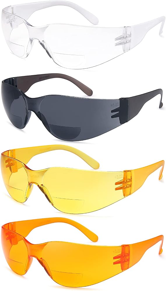 Gamma Ray Bifocal Reading Safety Glasses Readers
