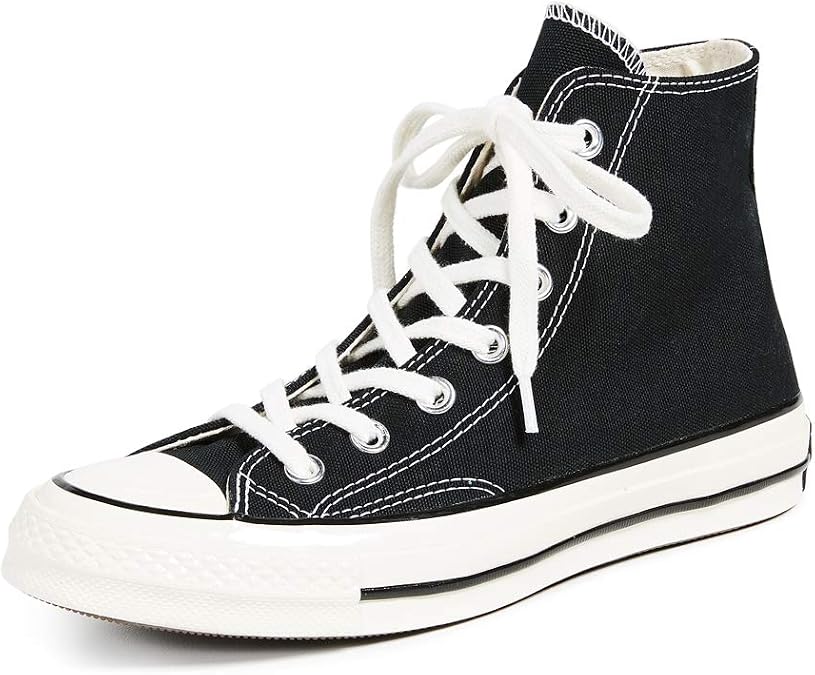 Converse Unisex Taylor Chuck 70 Hi Sneaker, Black, Black, Egret, 2.5 UK