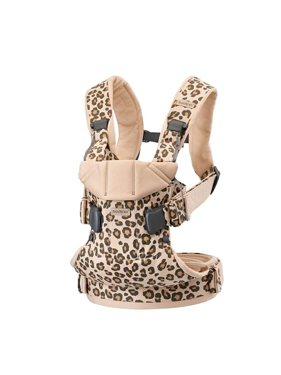 BabyBjorn Baby Carrier One, Cotton, Beige/Leopard